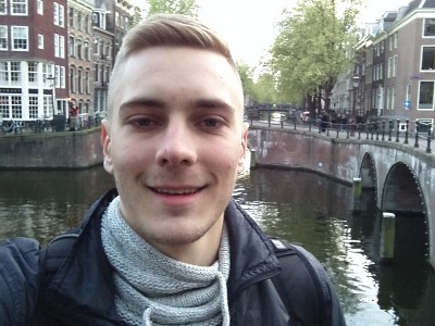 Leidsegracht, Amsterdam, Netherlands - Selfie with the canals during my trip in spring break 2017